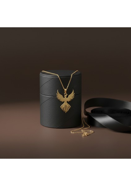 14 Ayar Altın Kolye Ucu Anka Kuşu GM7772 0.5 gr modelleri