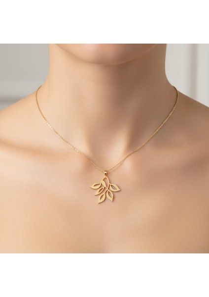 14 Ayar Altın Kolye Ucu Dal GM6873 1 gr