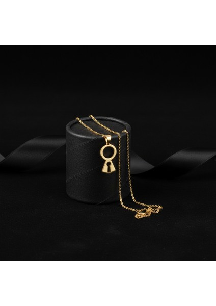 14 Ayar Altın Kolye Ucu Anahtar Deliği GM7259 0.5 gr modelleri