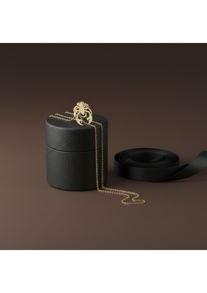 8 Ayar Altın Kolye Ucu Akrep GM7968 0.5 gr modelleri