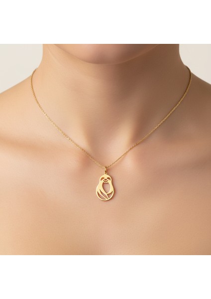 8 Ayar Altın Kolye Ucu Tembel GM8060 1 gr