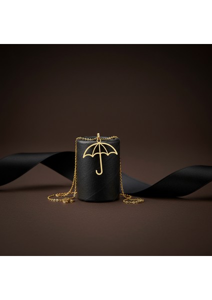 14 Ayar Altın Kolye Ucu Şemsiye GM8757 0.5 gr modelleri