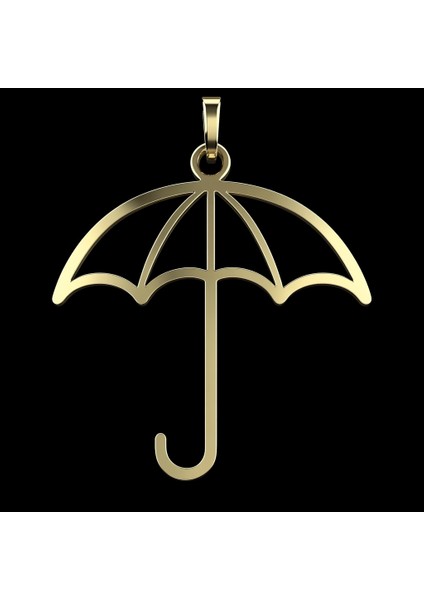 14 Ayar Altın Kolye Ucu Şemsiye GM8757 0.5 gr fırsatları