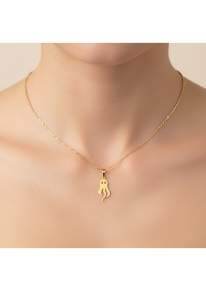 14 Ayar Altın Kolye Ucu Hayalet GM6980 1 gr