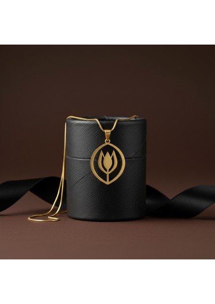 14 Ayar Altın Kolye Ucu Lale GM8352 1 gr modelleri