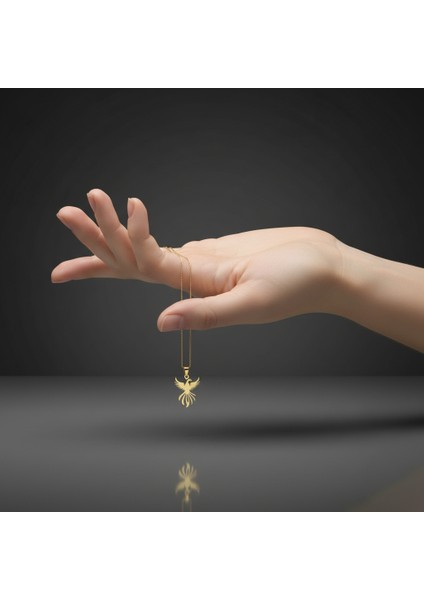 8 Ayar Altın Kolye Ucu Anka Kuşu GM7774 1 gr fiyatları