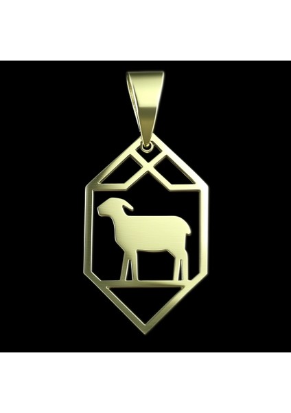 14 Ayar Altın Kolye Ucu Koyun GM8004 1 gr