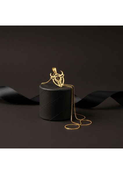 8 Ayar Altın Kolye Ucu Boğa GM8212 0.5 gr modelleri