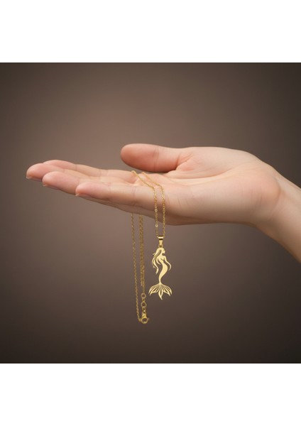 14 Ayar Altın Kolye Ucu Deniz Kızı GM5608 1 gr fiyatları