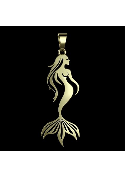 14 Ayar Altın Kolye Ucu Deniz Kızı GM5608 1 gr fırsatları