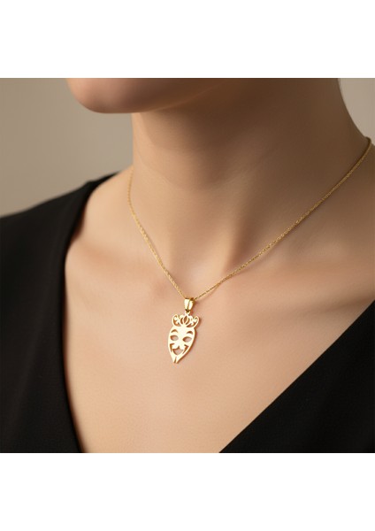 8 Ayar Altın Kolye Ucu Maske GM7491 1 gr