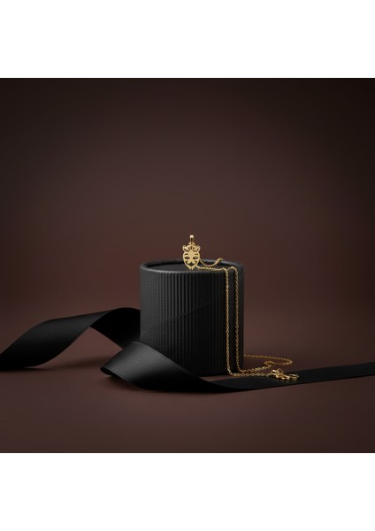 8 Ayar Altın Kolye Ucu Maske GM7491 1 gr modelleri