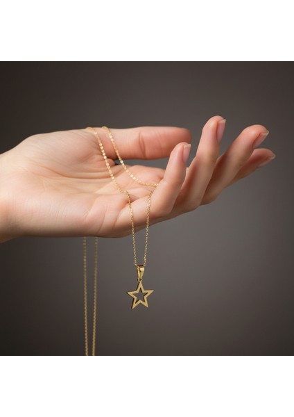 8 Ayar Altın Kolye Ucu Yıldız GM8109 0.5 gr fiyatları