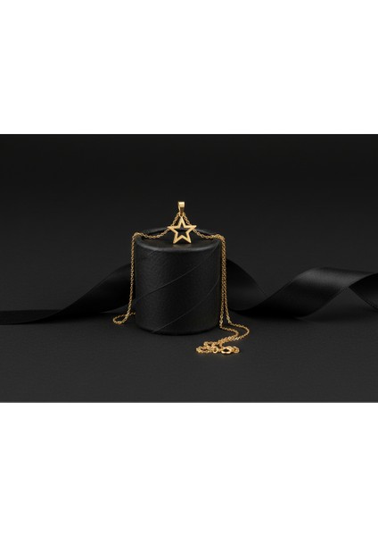 8 Ayar Altın Kolye Ucu Yıldız GM8109 0.5 gr modelleri