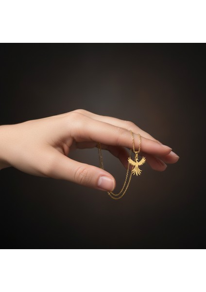 8 Ayar Altın Kolye Ucu Anka Kuşu GM7775 1 gr fiyatları