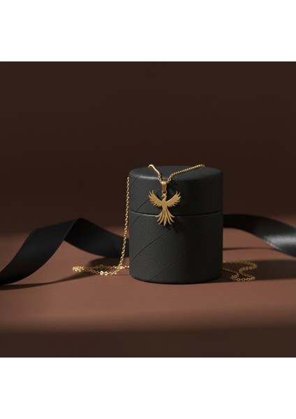 8 Ayar Altın Kolye Ucu Anka Kuşu GM7775 1 gr modelleri