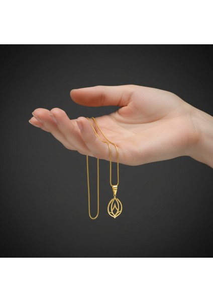 14 Ayar Altın Kolye Ucu Lale GM8362 0.5 gr fiyatları