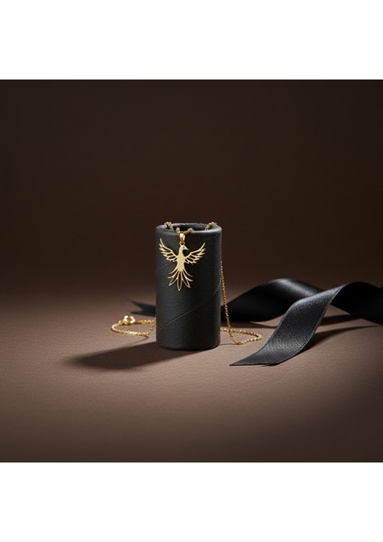 14 Ayar Altın Kolye Ucu Anka Kuşu GM7773 0.5 gr modelleri