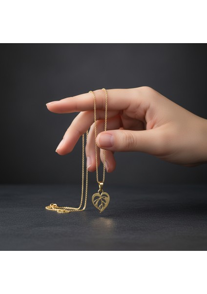 8 Ayar Altın Kolye Ucu Yaprak GM7293 0.5 gr fiyatları