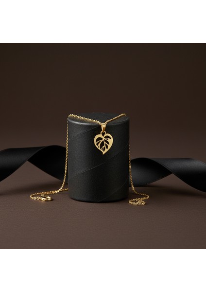 8 Ayar Altın Kolye Ucu Yaprak GM7293 0.5 gr modelleri