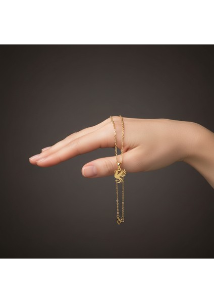 8 Ayar Altın Kolye Ucu Anka Kuşu GM7771 1 gr fiyatları