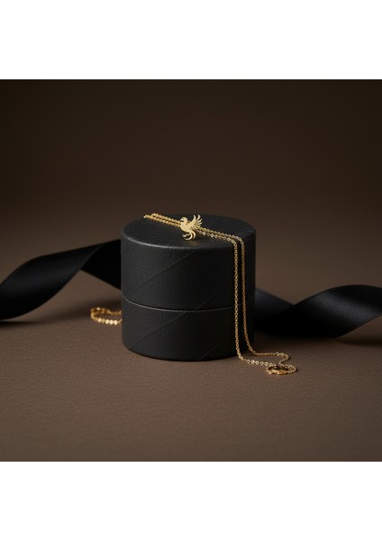 8 Ayar Altın Kolye Ucu Anka Kuşu GM7771 1 gr modelleri