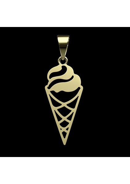 8 Ayar Altın Kolye Ucu Dondurma Külahı GM7191 0.5 gr fırsatları
