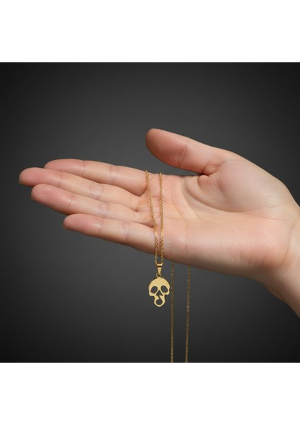 8 Ayar Altın Kolye Ucu Kafatası GM8041 0.5 gr fiyatları