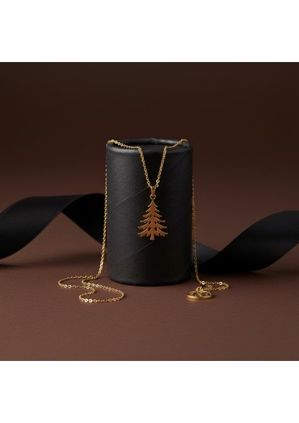 8 Ayar Altın Kolye Ucu Noel Ağacı GM7780 1 gr modelleri