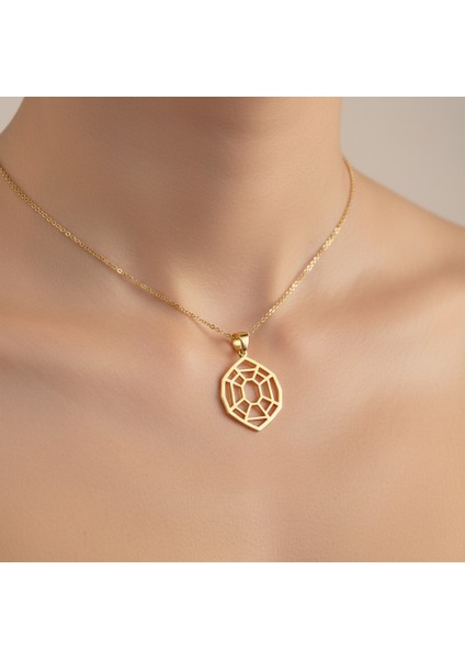 14 Ayar Altın Kolye Ucu Örümcek GM9012 1 gr