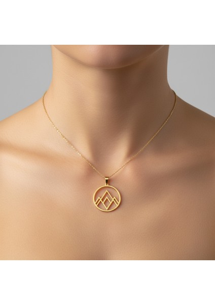 8 Ayar Altın Kolye Ucu Kamp GM8945 1 gr