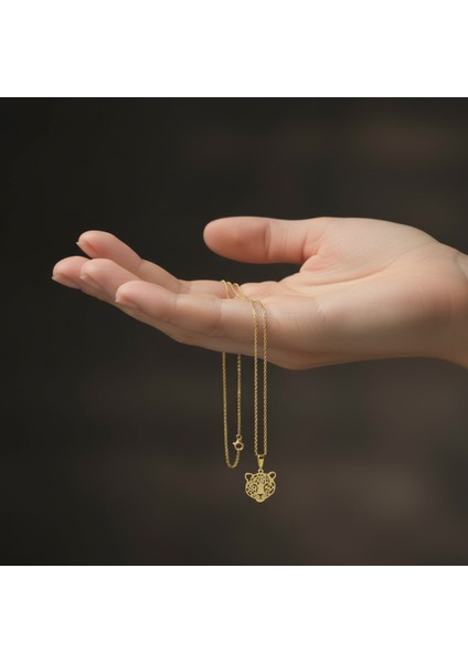 14 Ayar Altın Kolye Ucu Leopar GM7344 1 gr fiyatları