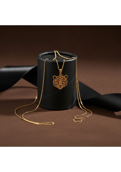 14 Ayar Altın Kolye Ucu Leopar GM7344 1 gr modelleri
