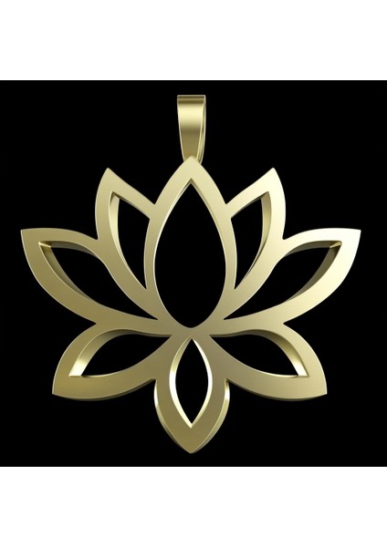 14 Ayar Altın Kolye Ucu Lotus GM7442 0.5 gr fırsatları