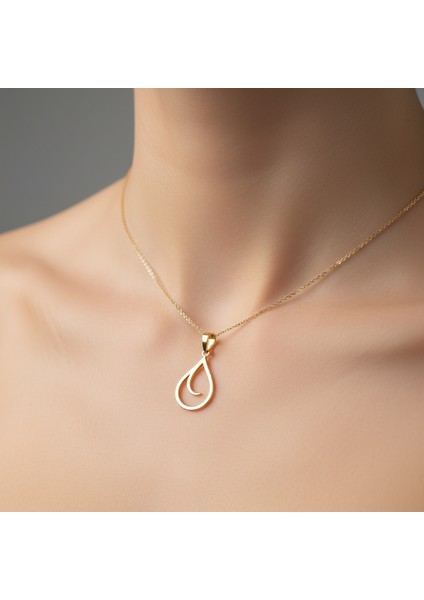 14 Ayar Altın Kolye Ucu Su GM8421 0.5 gr