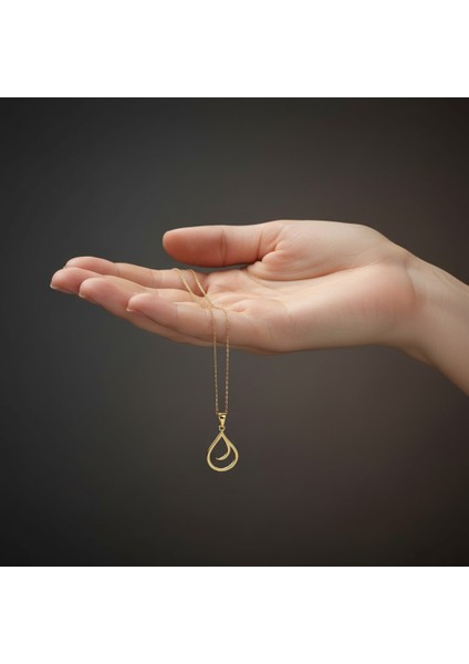 14 Ayar Altın Kolye Ucu Su GM8421 0.5 gr fiyatları