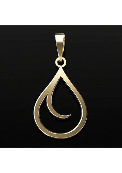 14 Ayar Altın Kolye Ucu Su GM8421 0.5 gr fırsatları