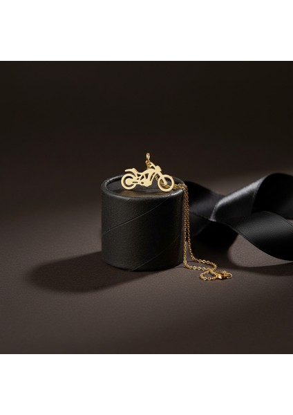 8 Ayar Altın Kolye Ucu Motosiklet GM8650 1 gr modelleri