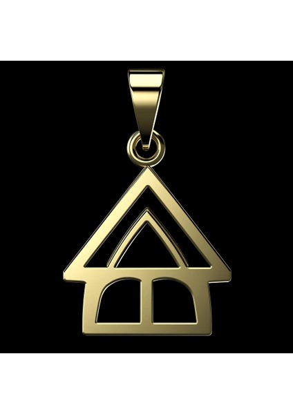 14 Ayar Altın Kolye Ucu Ev GM7172 1 gr fırsatları