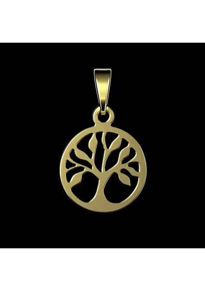 14 Ayar Altın Kolye Ucu Ağaç GM8297 0.5 gr fırsatları