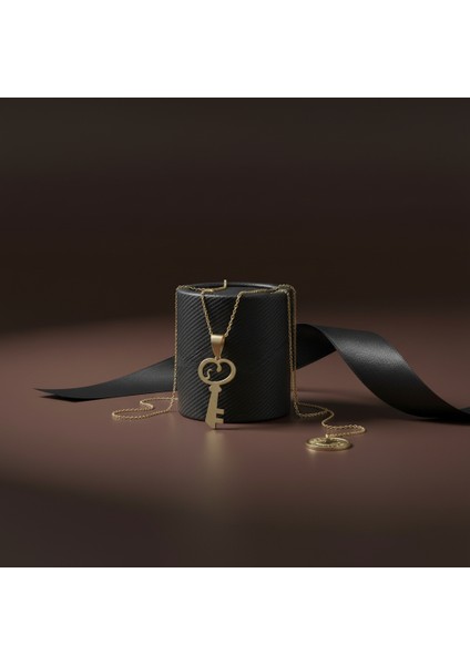 8 Ayar Altın Kolye Ucu Anahtar GM7235 0.5 gr modelleri