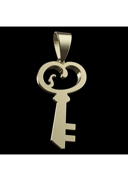 8 Ayar Altın Kolye Ucu Anahtar GM7235 0.5 gr fırsatları