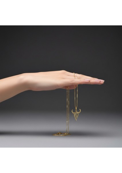 8 Ayar Altın Kolye Ucu Boğa GM8225 0.5 gr fiyatları