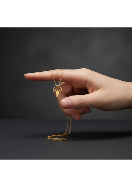 14 Ayar Altın Kolye Ucu Boğa GM5333 0.5 gr fiyatları