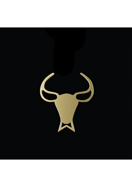 14 Ayar Altın Kolye Ucu Boğa GM5333 0.5 gr modelleri