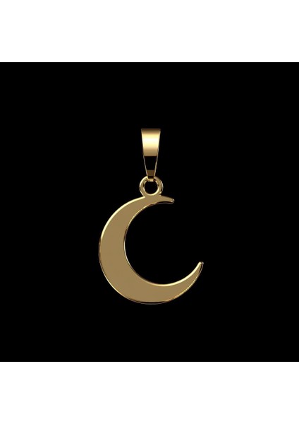 8 Ayar Altın Kolye Ucu Ay GM7539 1 gr fırsatları