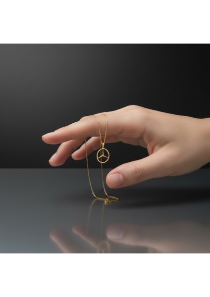 8 Ayar Altın Kolye Ucu Benz GM9141 1 gr fiyatları