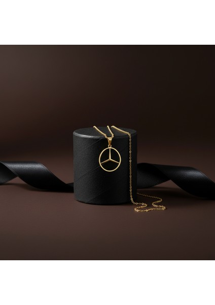 8 Ayar Altın Kolye Ucu Benz GM9141 1 gr modelleri