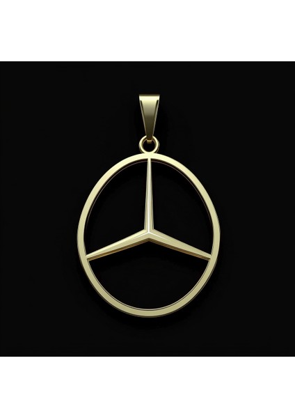 8 Ayar Altın Kolye Ucu Benz GM9141 1 gr fırsatları