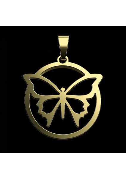 14 Ayar Altın Kolye Ucu Kelebek GM6810 1 gr modelleri